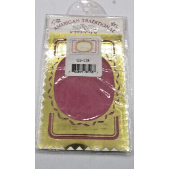 American Traditional Brass Embossing Stencils Set of 6Texture Cardmaking - Picture 6 of 7